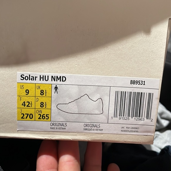 Adidas Pharrell x NMD Human Race Solar Pack Size 9 - Picture 8 of 8